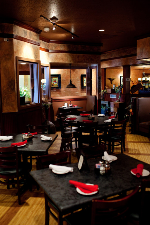 The dining room at DiParma Italian Table in Seekonk