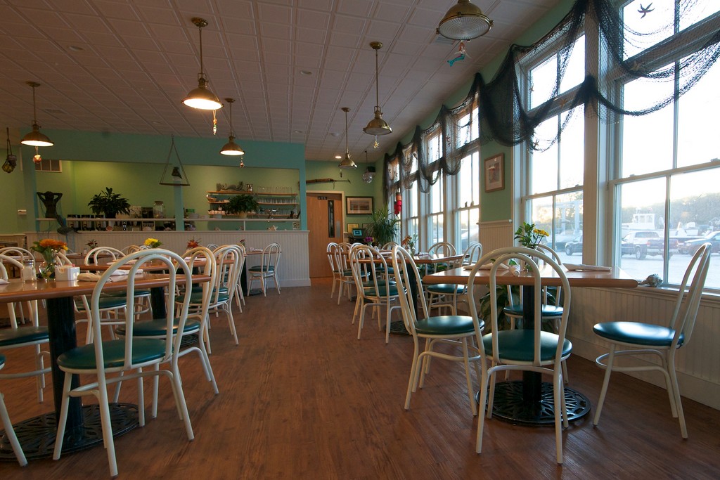 The dining room at Mermaid Cafe