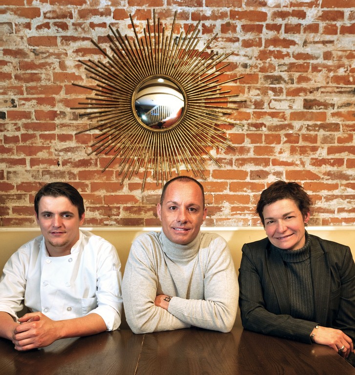 The DownCity team (L-R): Executive Chef James Bjurman, Owner Rico Conforti, Owner/General Manager Abby Cabral
