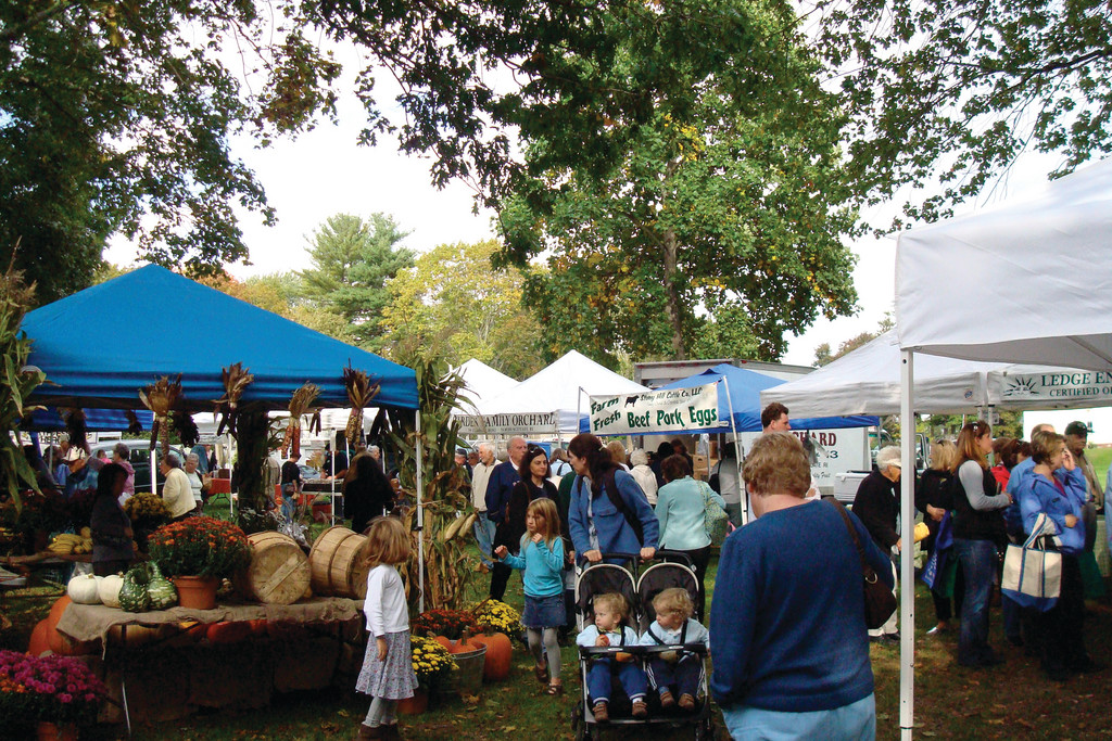 The East Greenwich Farmer's Market occurs Monday evenings from June-October