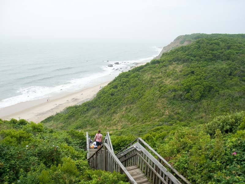 The 200-foot Mohegan Bluffs provide some of Block Island's most iconic vistas