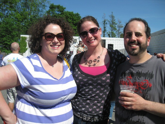 Providence Monthly editors Julie Tremaine (left) and John Taraborelli (right) with Kaitlyn Frolich (center)
