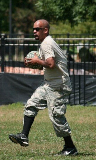 Name: Will Winfield (aka GI Joe)
Team: Unstoppaballs
Skills: Once kicked an inside-the-park home run without spilling a drop of beer.
Bio: Will is an actual US Army veteran. He is a father who brings his son to games in order to teach him the real way to play kickball, so that local school playgrounds for the next decade and a half will be laden with schoolchildren in costumes drinking beer and playing kickball. Will’s favorite song is currently "Call Me Maybe" by Carly Rae Jepsen and he prefers Strawberry Daiquiris to Pina Coladas. Will is also really good at kickball. Now you know, and knowing is half the battle.
