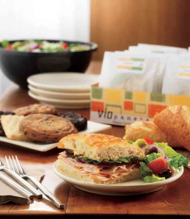 Panera BreadCome in for a breakfast sandwich and coffee or grab a smoothie or a loaf of fresh bread to go. Offering a large selection of healthy salads, sandwiches and soups, you can dine in, take out or have Panera Catering delivered to your large or small group.Restaurant Week Special: Please donate to Panera Bread's charity partner. Just drop 77 cents or more into our counter donation canisters. All proceeds will go to Children's Friend.