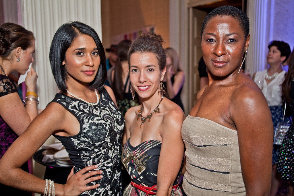 Designer Vinija Varghese, photographer Trisha Kelley and Donahue Models Director Yemi Sekoni
