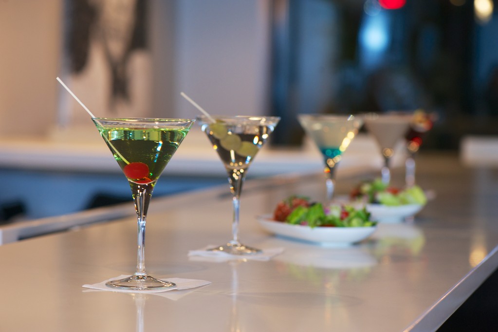 A selection of martinis