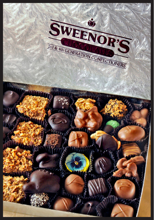 Sweenor’s ChocolatesGive the gift of local and delicious edibles with an assortment of Sweenor’s Chocolates. With two Rhode Island locations, Sweenor’s is owned and operated by third and fourth-generation confectioners who are committed to using the finest ingredients. As the largest chocolate manufacturer in the state, Sweenor’s is unmatched in selection and quality. Satisfy anyone’s sweet tooth with handmade chocolate, truffles, fudge, caramels, bark, nuts and even sugar free products. From beautifully boxed assortments and gift baskets, to their unique nautical and seasonal treats, gift giving has never been so sweet. Check out their website for online ordering, favors for events and a list of fine retailers that carry the Sweenor’s line. 21 Charles Street, Wakefield. 783-4433. Garden City , Cranston. 942-2720