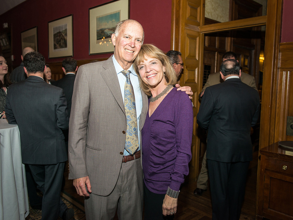 Providence Monthly Publisher Barry Fain with wife Elaine