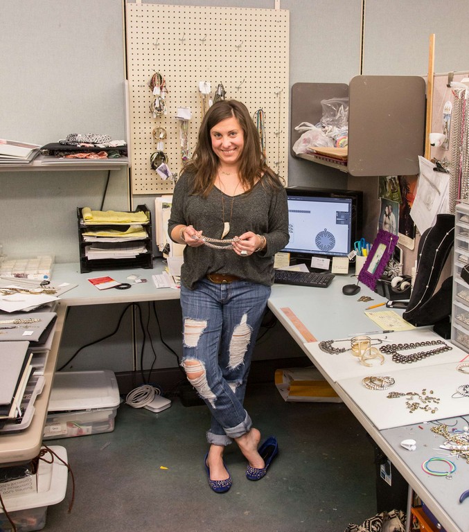 Jewelry designer Erin Myles of Bernardo Manufacturing