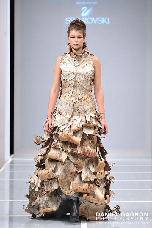 Birch Bark Dress by Jessica Tenczar of Mass Art