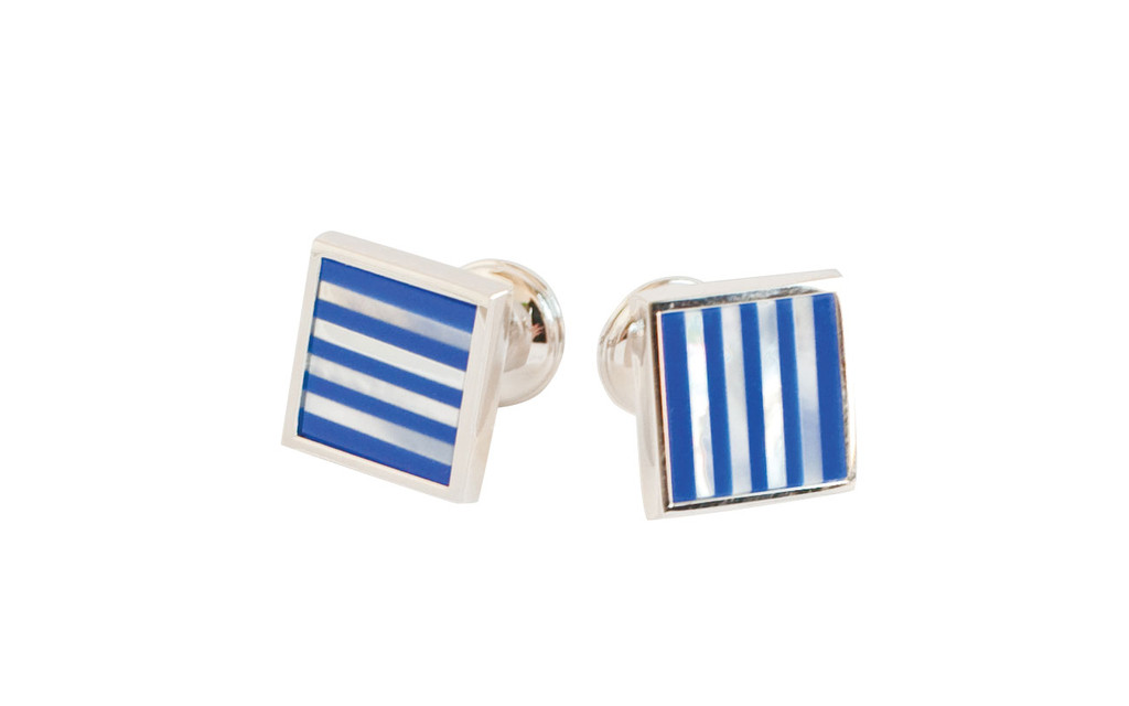 Striped CufflinksBaade Lapis rhodium finish cufflinks; $155 at Milan Clothiers. MilanWhen shopping for men, turn to Milan for their unique, one-of-a-kind clothing and accessory selections. Too many choices? Gift certificates are always perfect. 178 Wayland Ave., Providence. 621-6452.