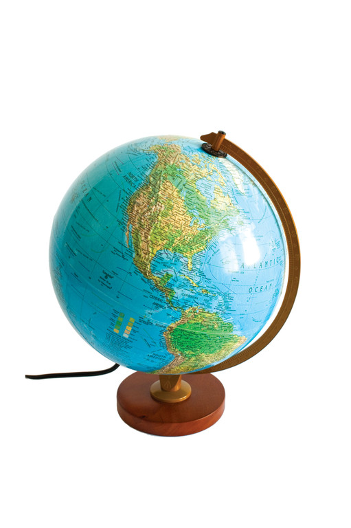 World at Your FngertipsLivingston 12” blue illuminated globe; $95 at The Map Center. The Map Center A one-of-a-kind store worth a closer look, The Map Center offers beautiful framed wall maps, charts, globes and travel maps from around the world. 671 North Main St., Providence. 421-2184.