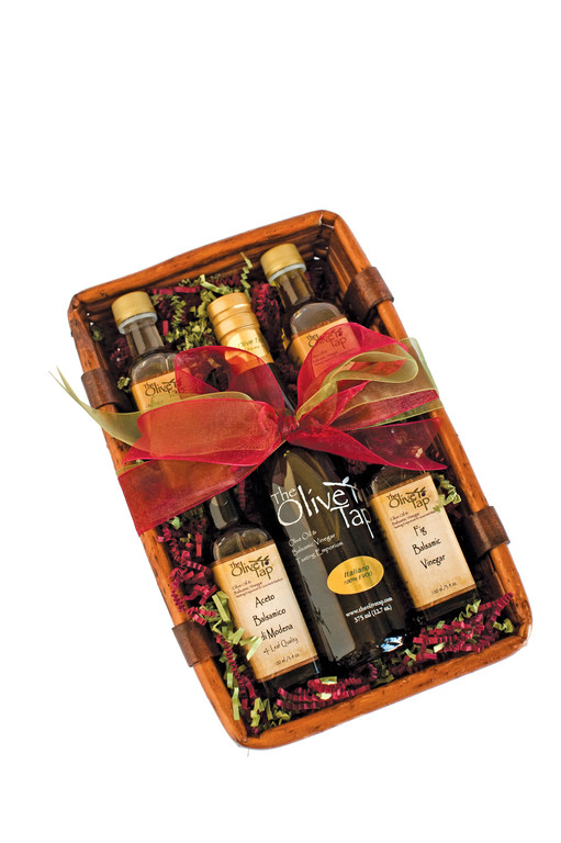 The Italy Lover’s BasketA special limited edition collection of the finest fresh virgin olive oils and authentic balsamic vinegars; $49.95 at The Olive Tap. The Olive Tap Whether for your favorite foodie or yourself, you'll always find something delicious at the Olive Tap -- extra virgin olive oils, authentic balsamic vinegars, unique gourmet gift and artisan specialties. 485 Angell St., Providence. 272-8200.