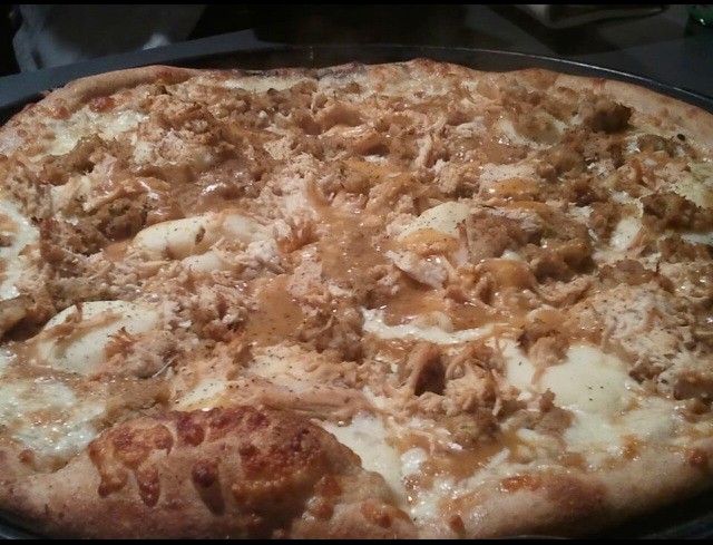 Fellini's famous Thanksgiving pizza... Get one before they're gone