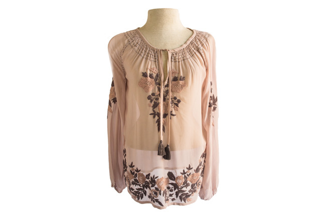 Sheer Blouse
Dusty rose and grey sheer blouse by GoldHawk; $258 at Therapy Boutique

Therapy Boutique is a go-to shopping destination with an ever-changing selection of cashmere, denim and on-trend clothing as well as jewelry and accessories.

Therapy Boutique
330 Main Street, Wakefield 
783-9400