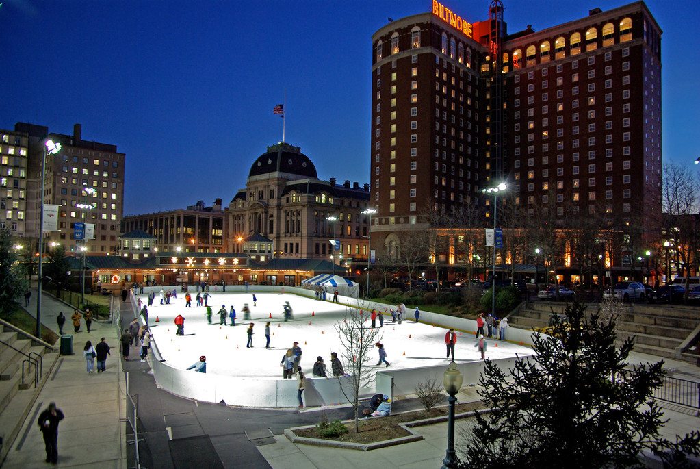 Enjoy the outdoors in the city at the Providence Rink