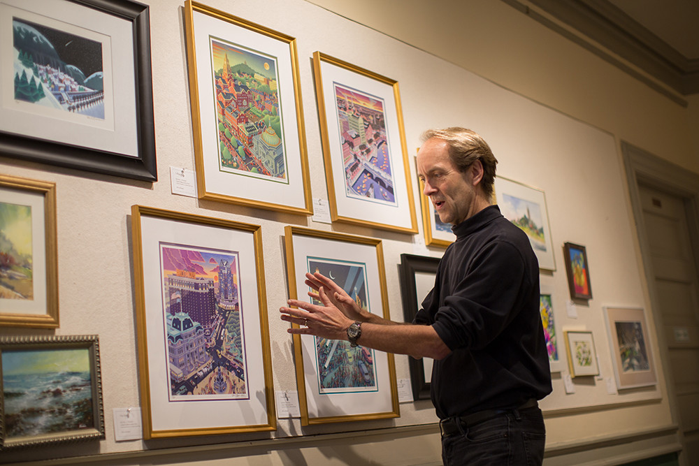 Artist Peter Thornton looks to Providence itself for inspiration in his illustrations