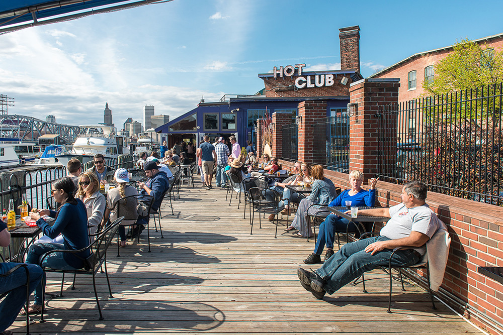 Calendars don't matter. Summer begins and ends with the first and last cocktail on the Hot Club deck.