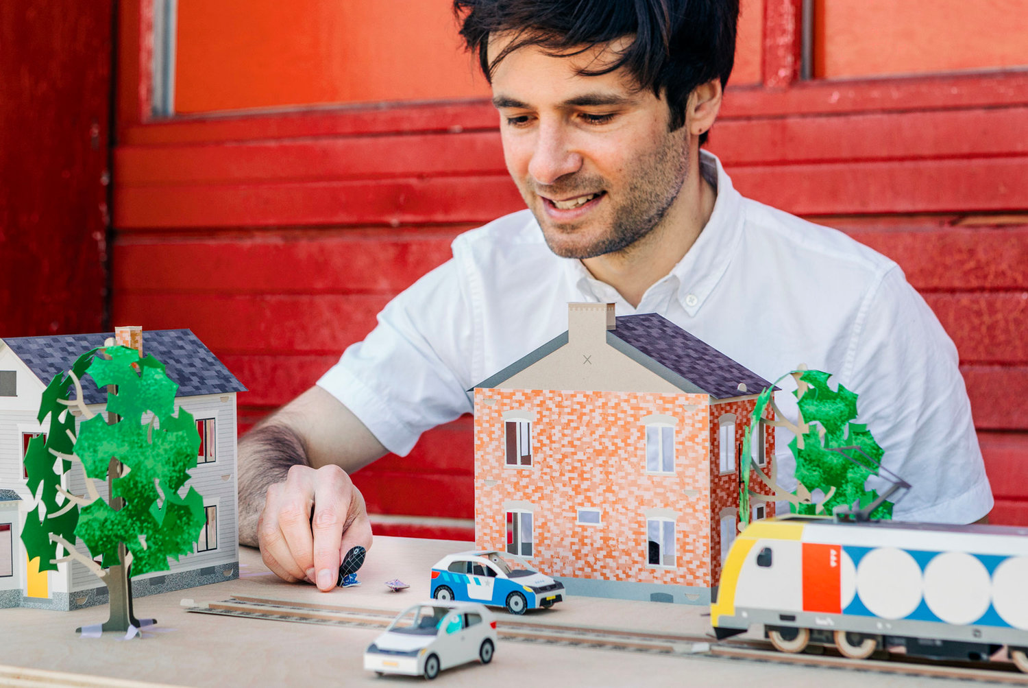 ‘20 Design Catalyist grant recipient Anther Kiely shown with his Cardkits