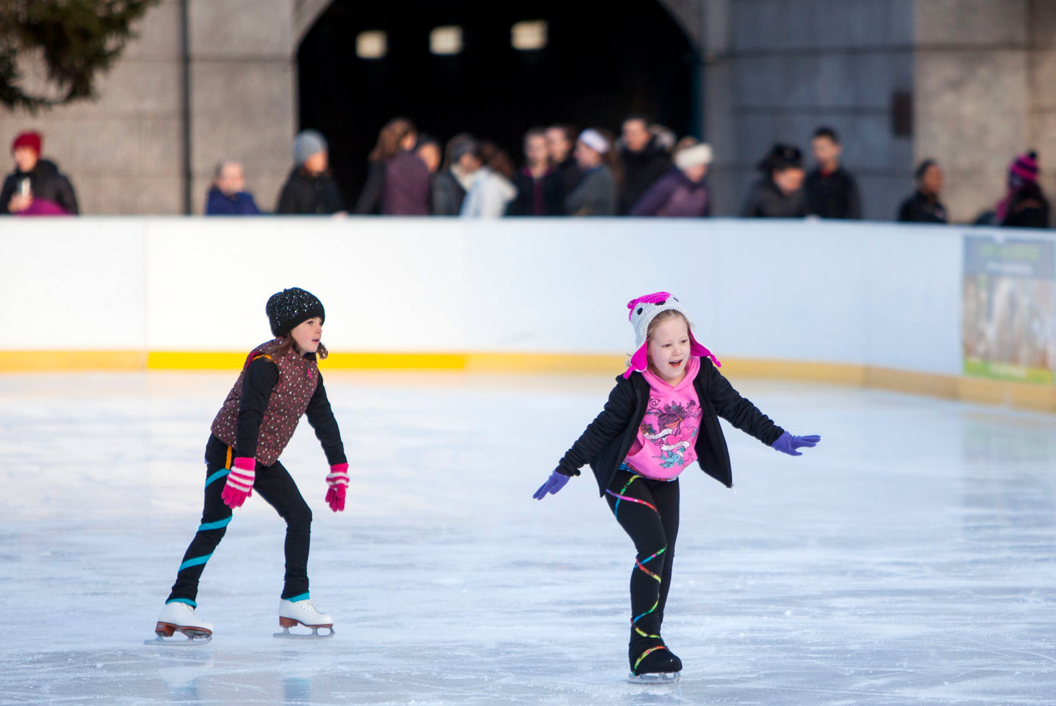 Stick around for a skating program following the BankNewport City Center tree lighting