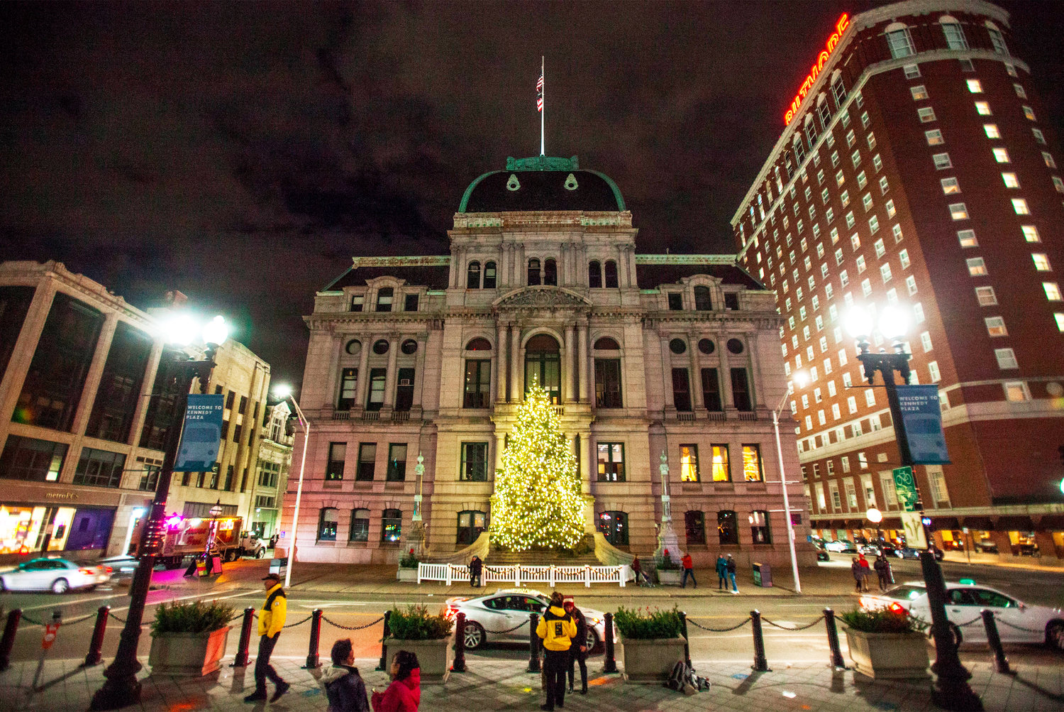 The grand tree at City Hall will be set aglow December 3