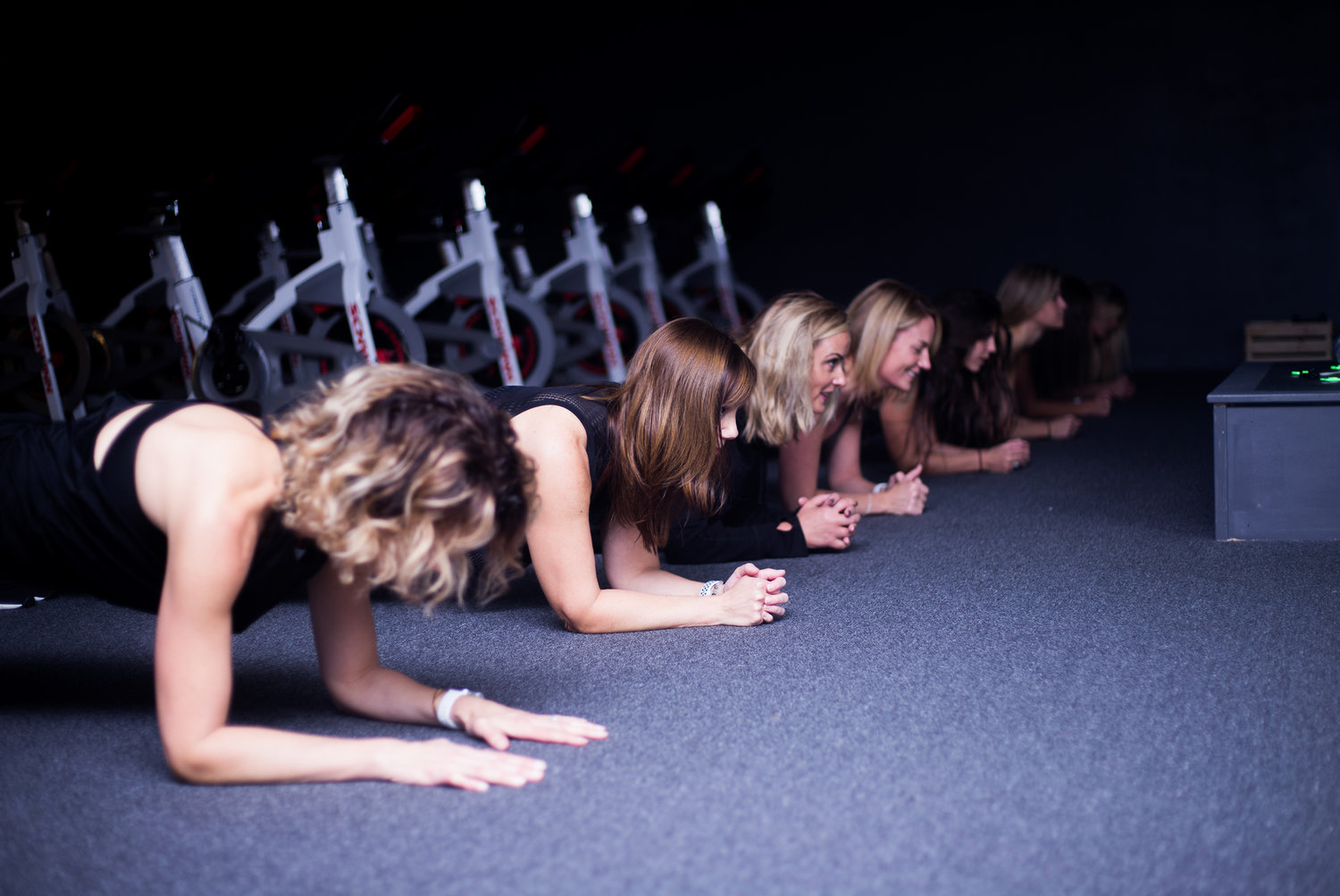 Jump off the bike and into a plank at So Co Cycle