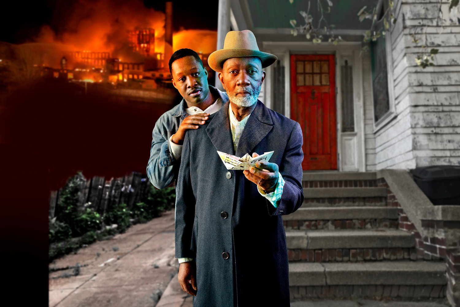 Christopher Lindsay (left) and Ricardo Pitts-Wiley in August Wilson’s Gem of the Ocean.