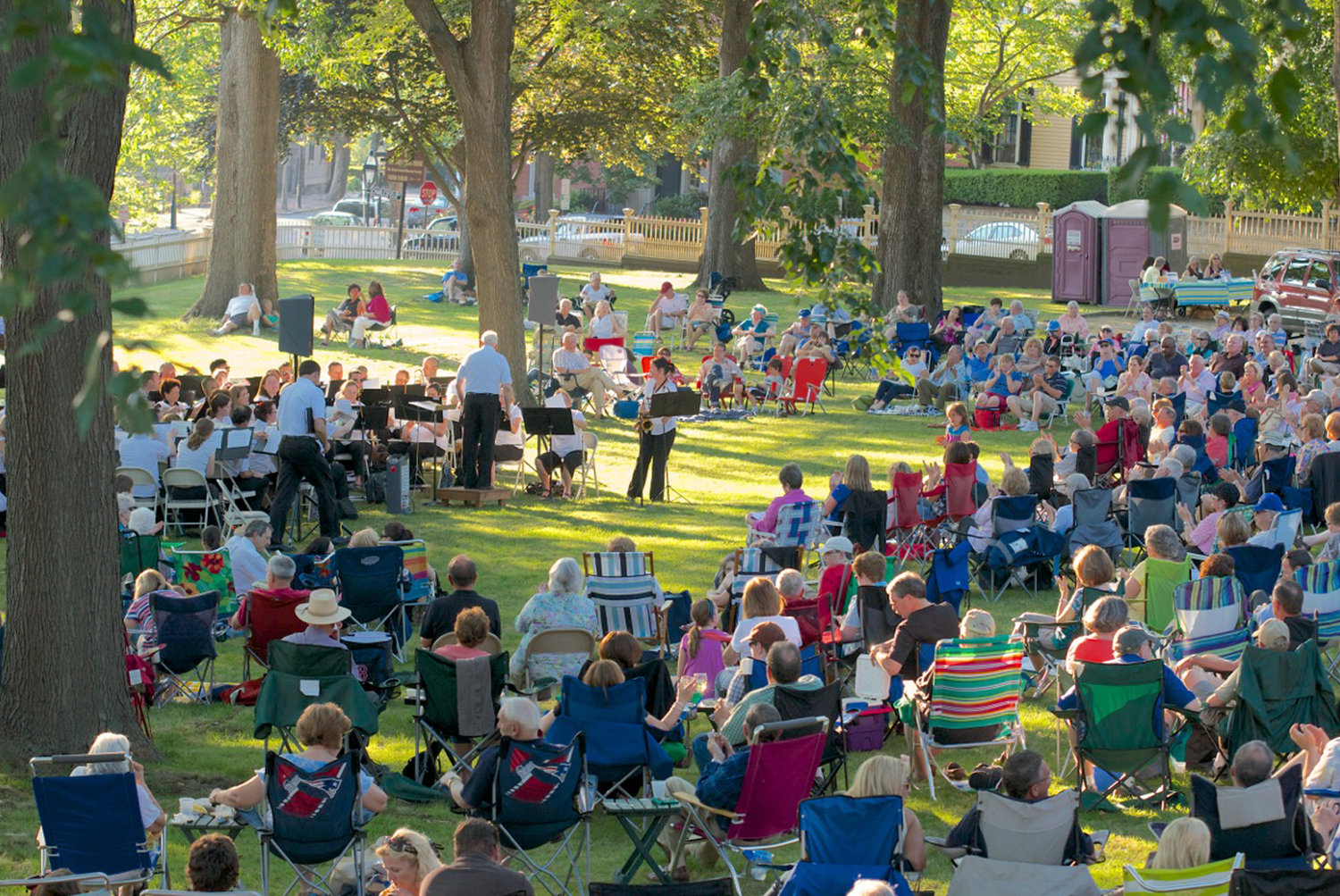 The John Brown House museum lawn provides the setting for the popular concert series
