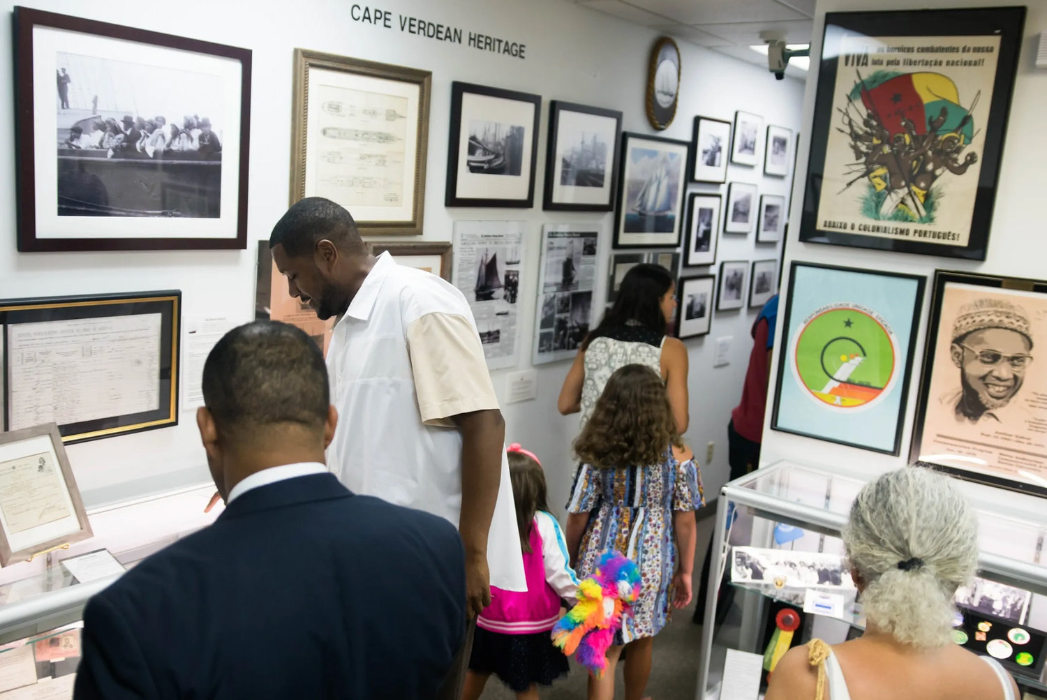 Visitors enjoying the Cape Verdean Museum’s current East Providence location