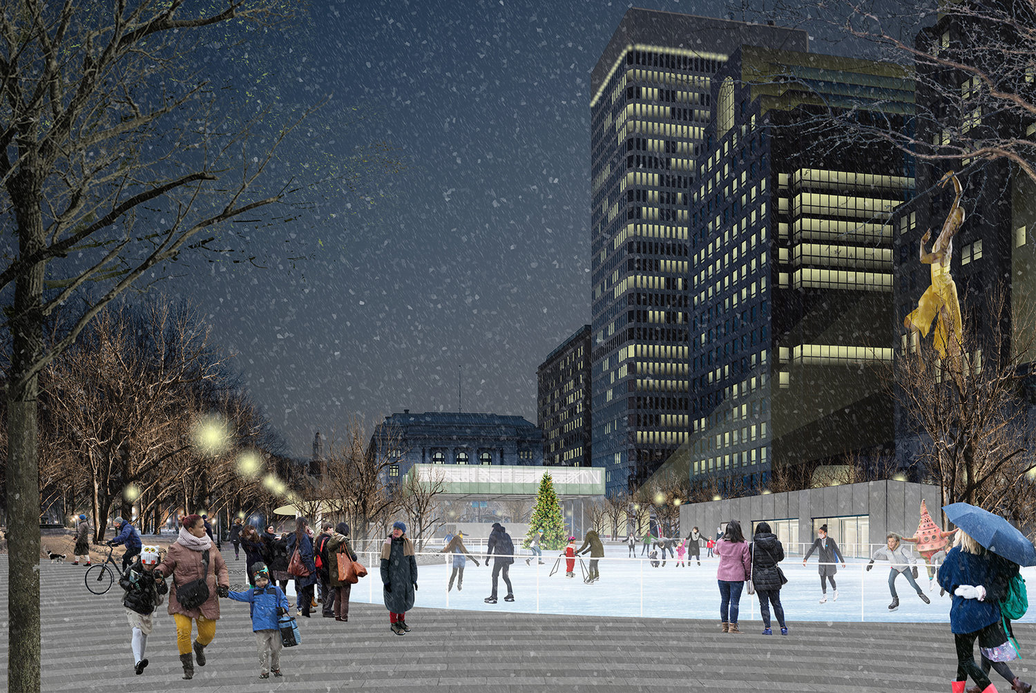 year-round activities will make the new kennedy plaza a destination