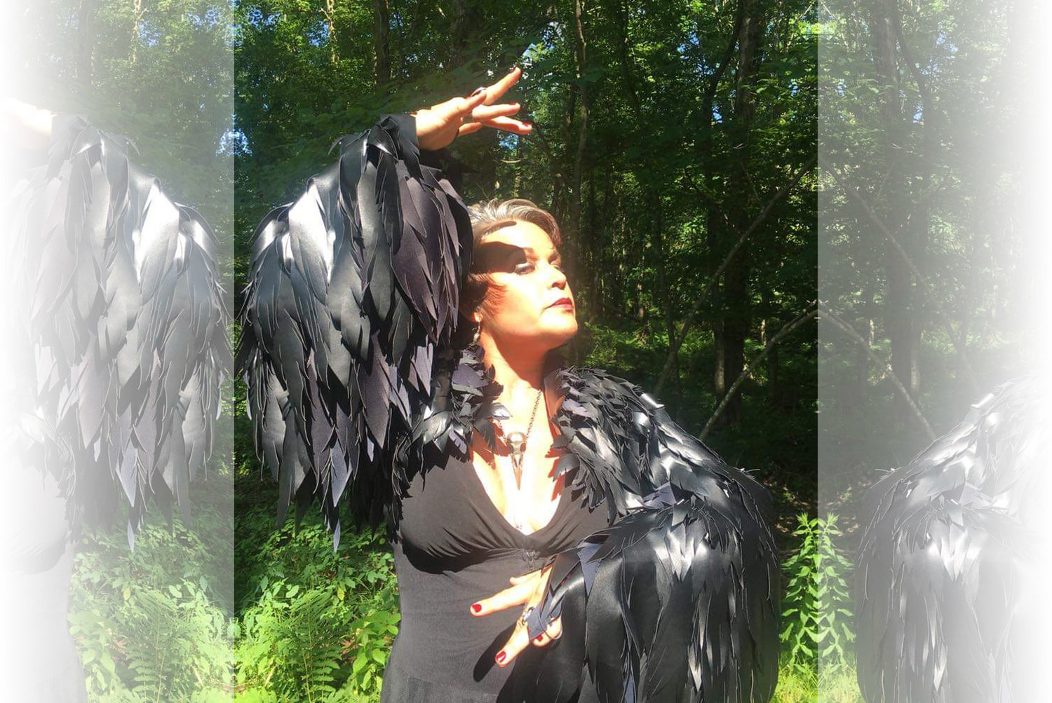 Harper Della-Piana hand crafted this raven-inspired bolero