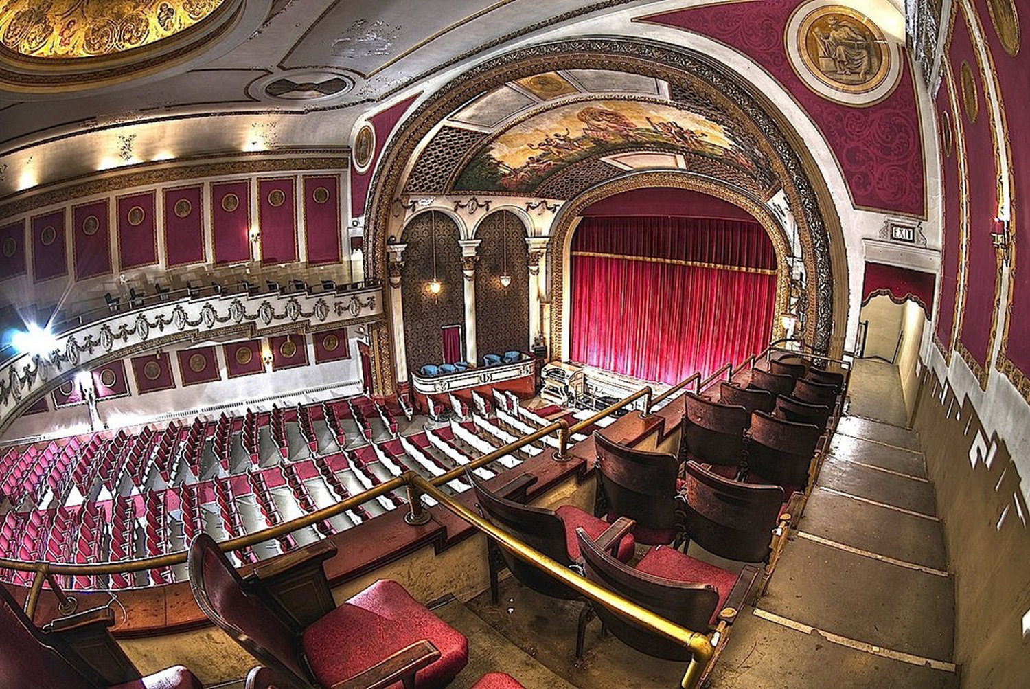 View from the mezzanine at the Columbus Theatre