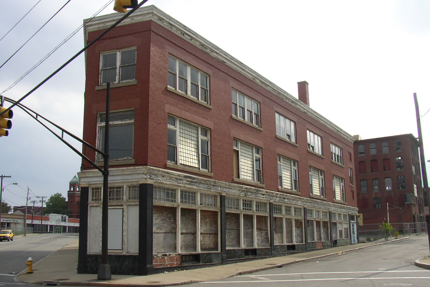 Gately Building: “The Gately building in Pawtucket stood in decay for 20 years before redevelopment in 2014.”