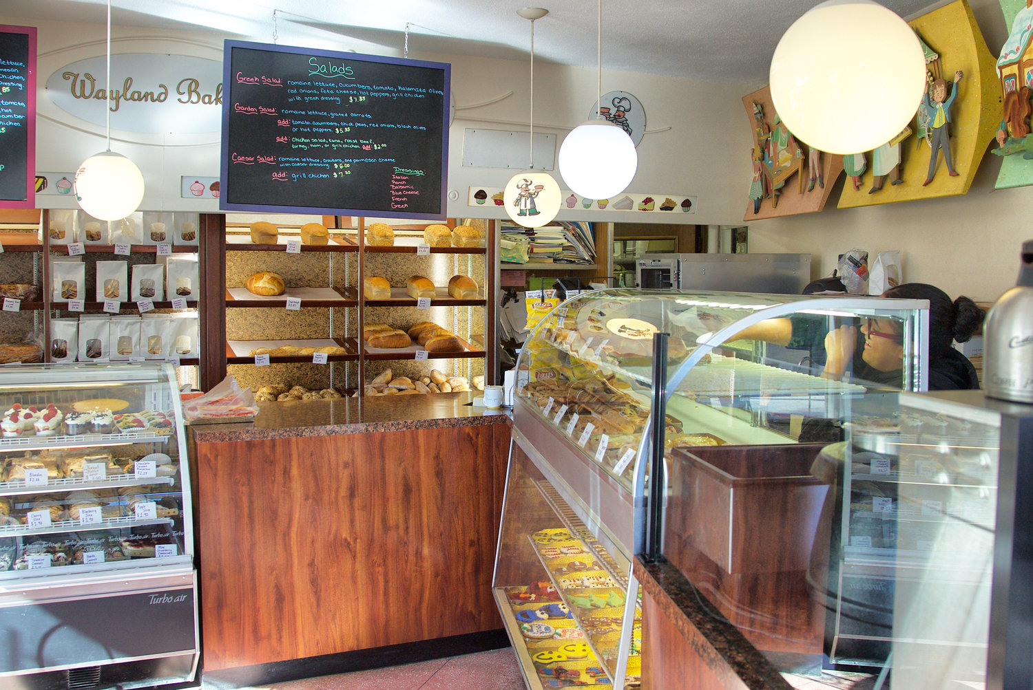 Inside Wayland Bakery during its prime