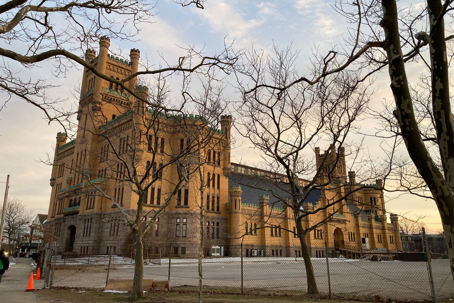 The Cranston Street Armory opened its doors as a warming station in December