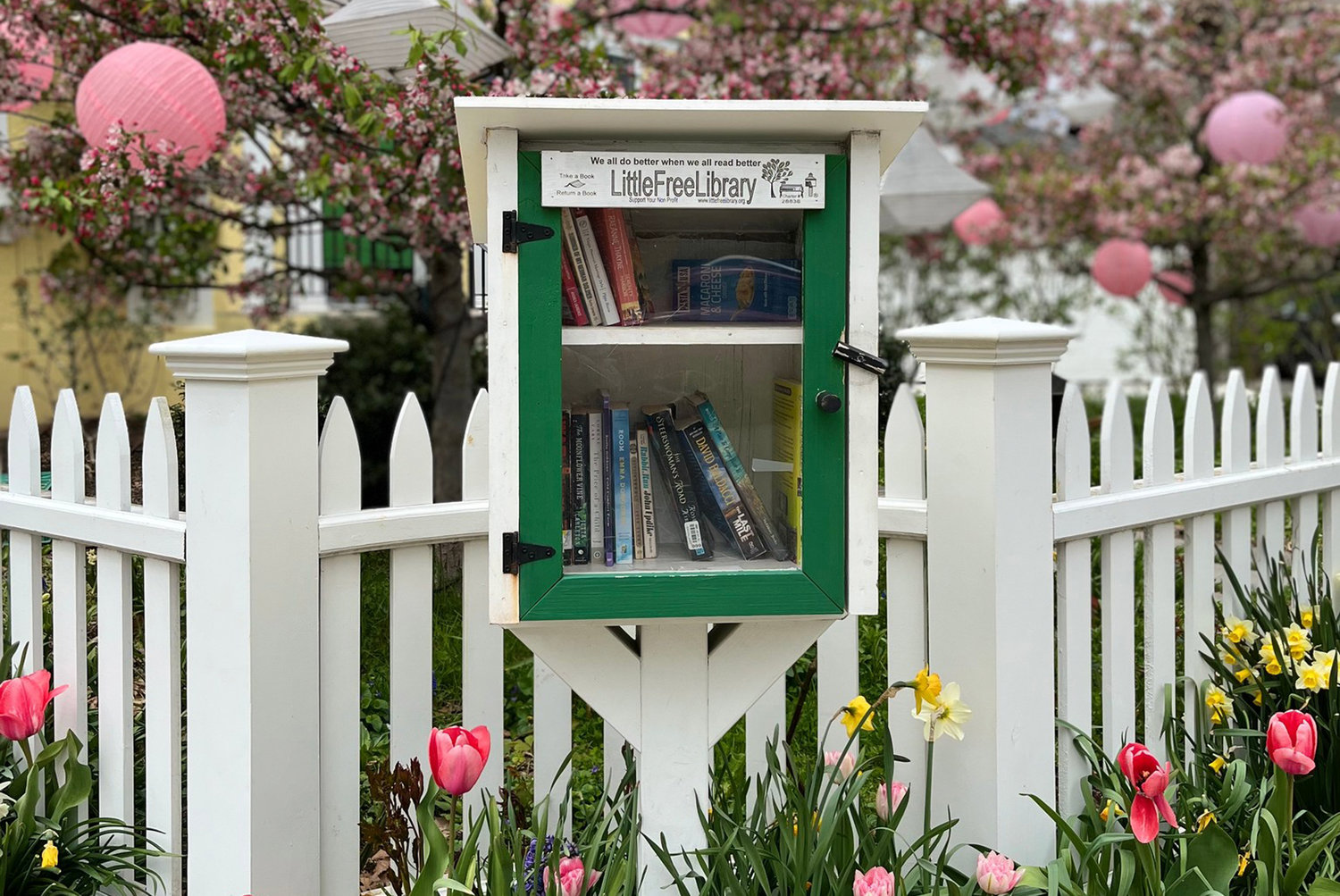 In the walkable East Side, Holland is sure to keep her Little Free Library stocked
