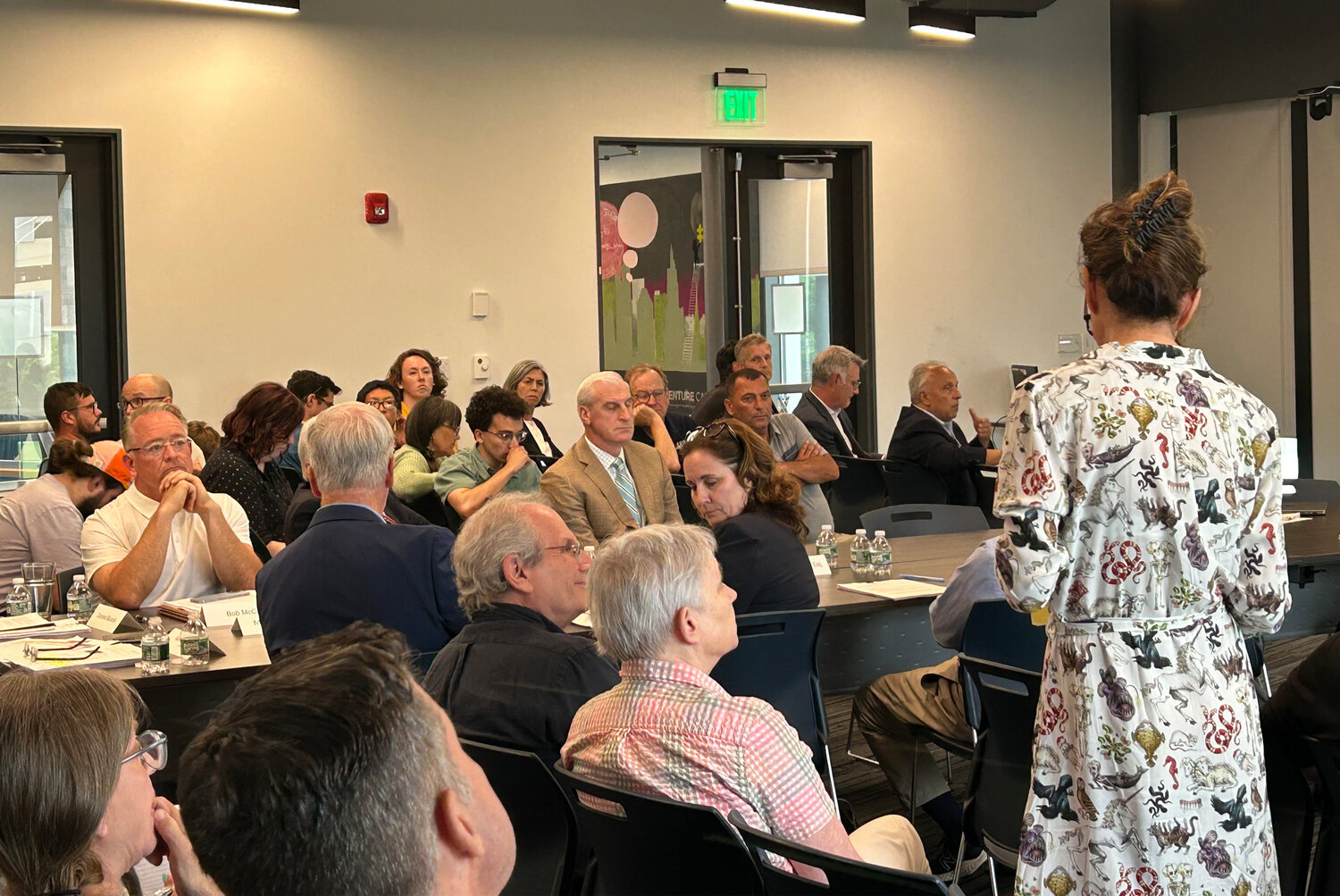 Lily Bogosian, interim president of FPNA, spoke at a July meeting of the 195 Commission to express concern about the influx of cars in the neighborhood caused by recent development