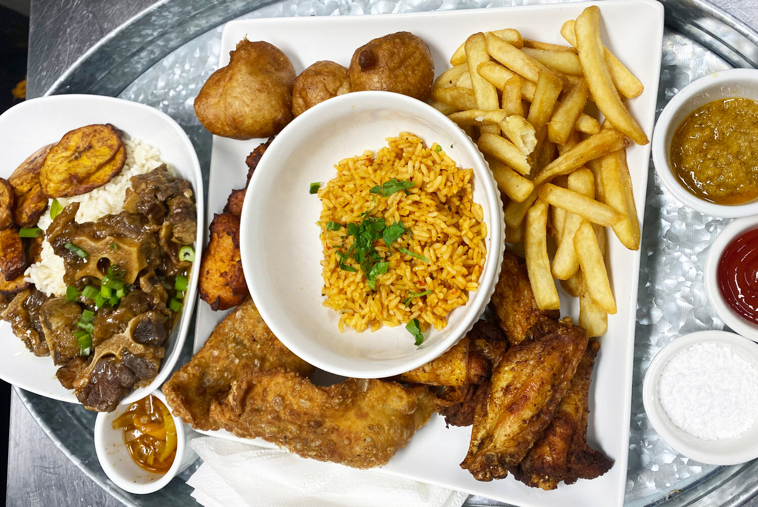 A platter of West African eats from Talkin’ Tummy